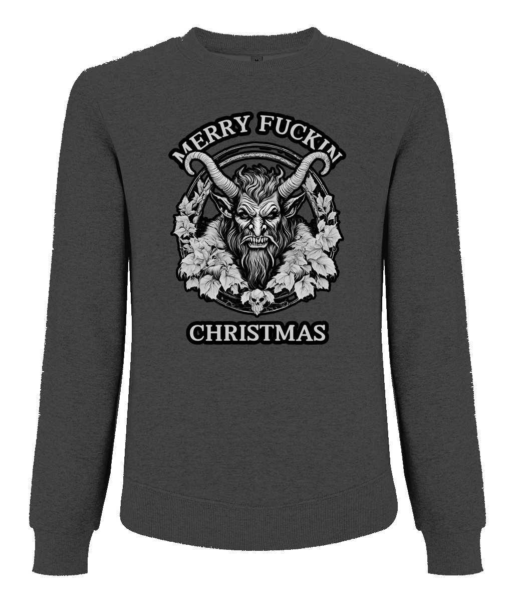 "Merry Fuckin Christmas" Men's Raglan Sweatshirt