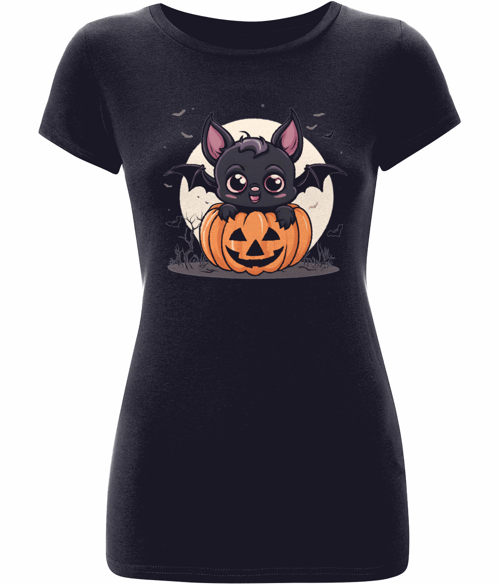 Halloween "Bat" Women's Slim-Fit Jersey Tshirt SAYIT Fashion