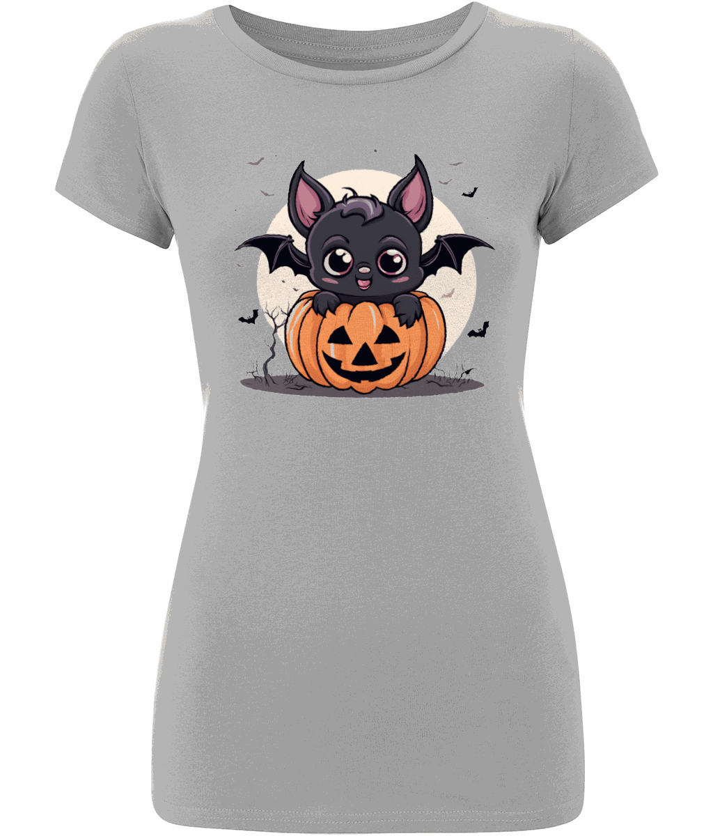 Halloween "Bat" Women's Slim-Fit Jersey Tshirt SAYIT Fashion