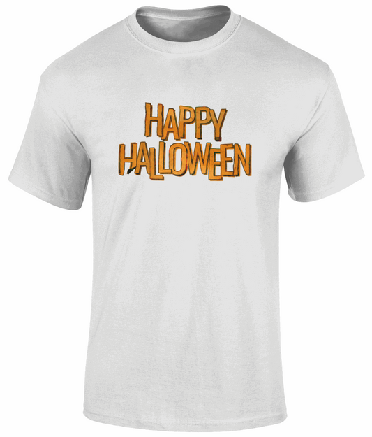 "Happy Halloween" Men's Heavy Cotton Tshirt SAYIT Fashion