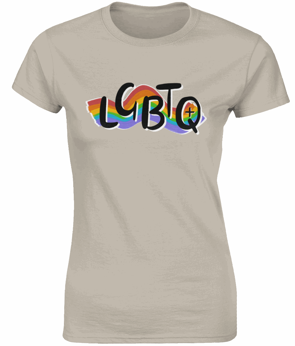 Pride "LGBTQ+" Women's Fitted Tshirt SAYIT Fashion