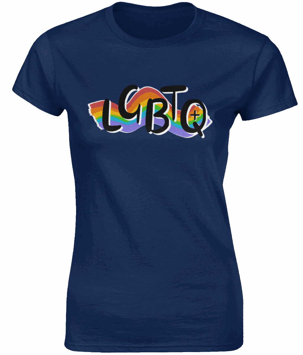 Pride "LGBTQ+" Women's Fitted Tshirt SAYIT Fashion