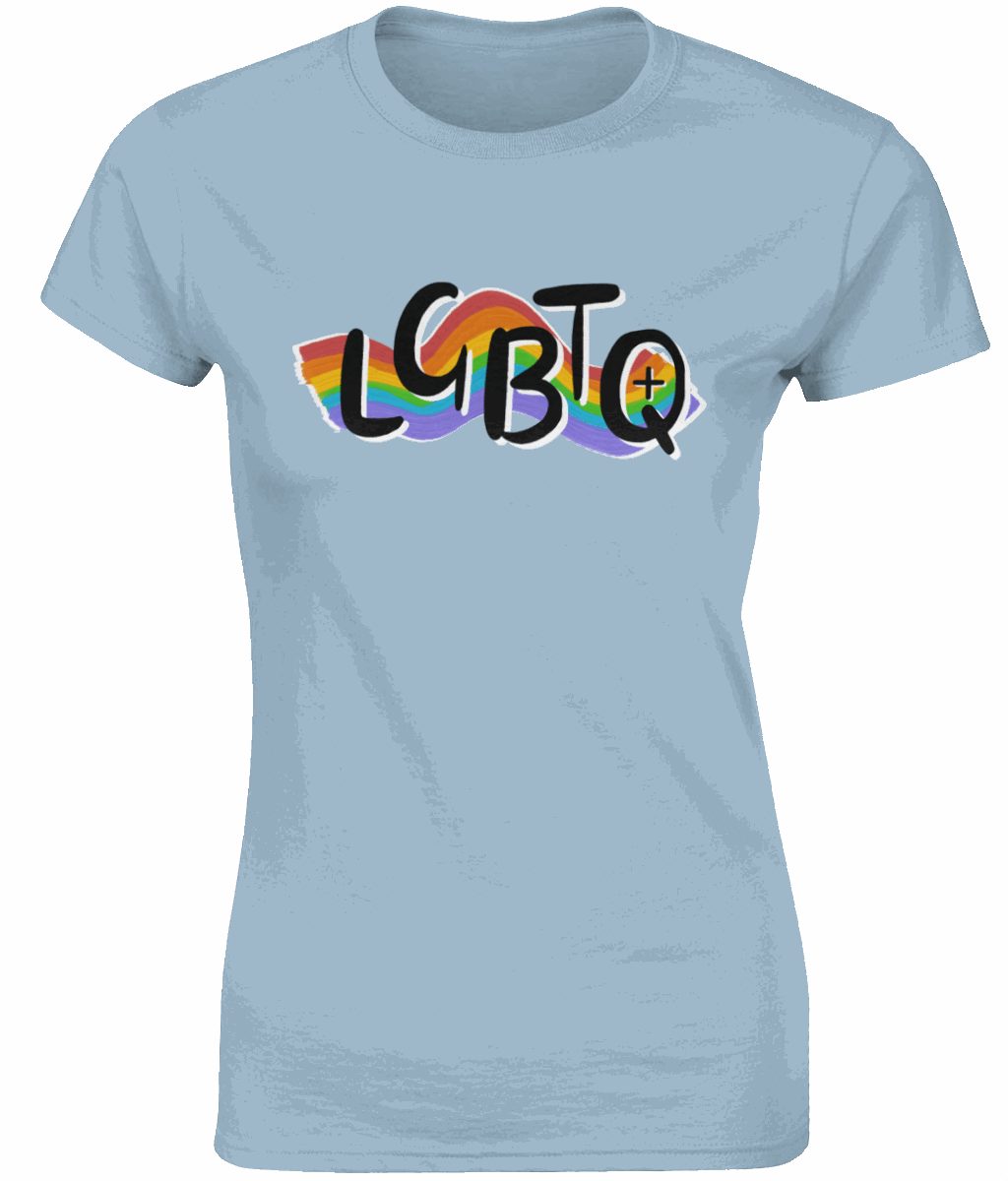 Pride "LGBTQ+" Women's Fitted Tshirt SAYIT Fashion