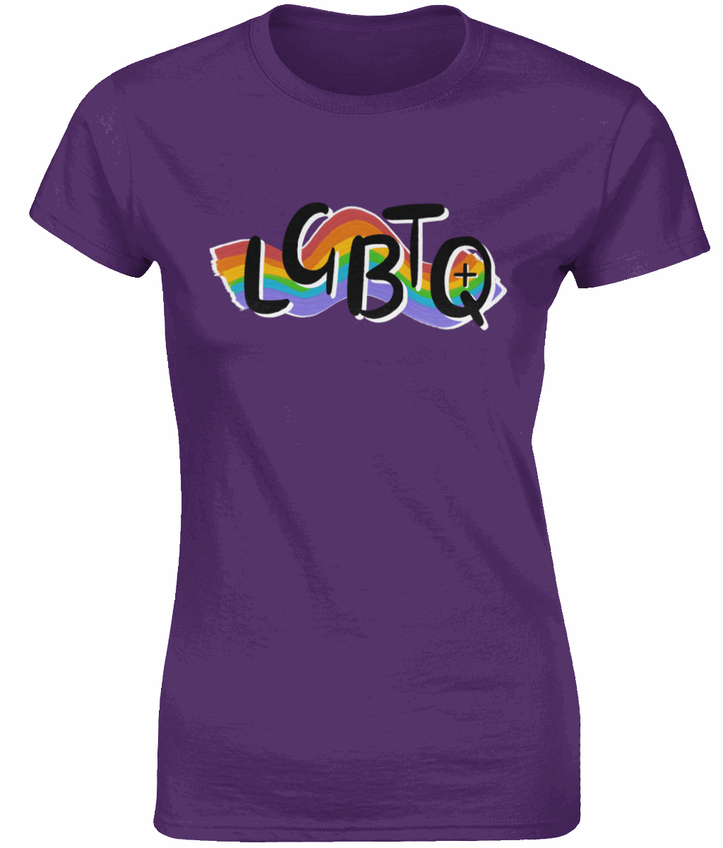 Pride "LGBTQ+" Women's Fitted Tshirt SAYIT Fashion