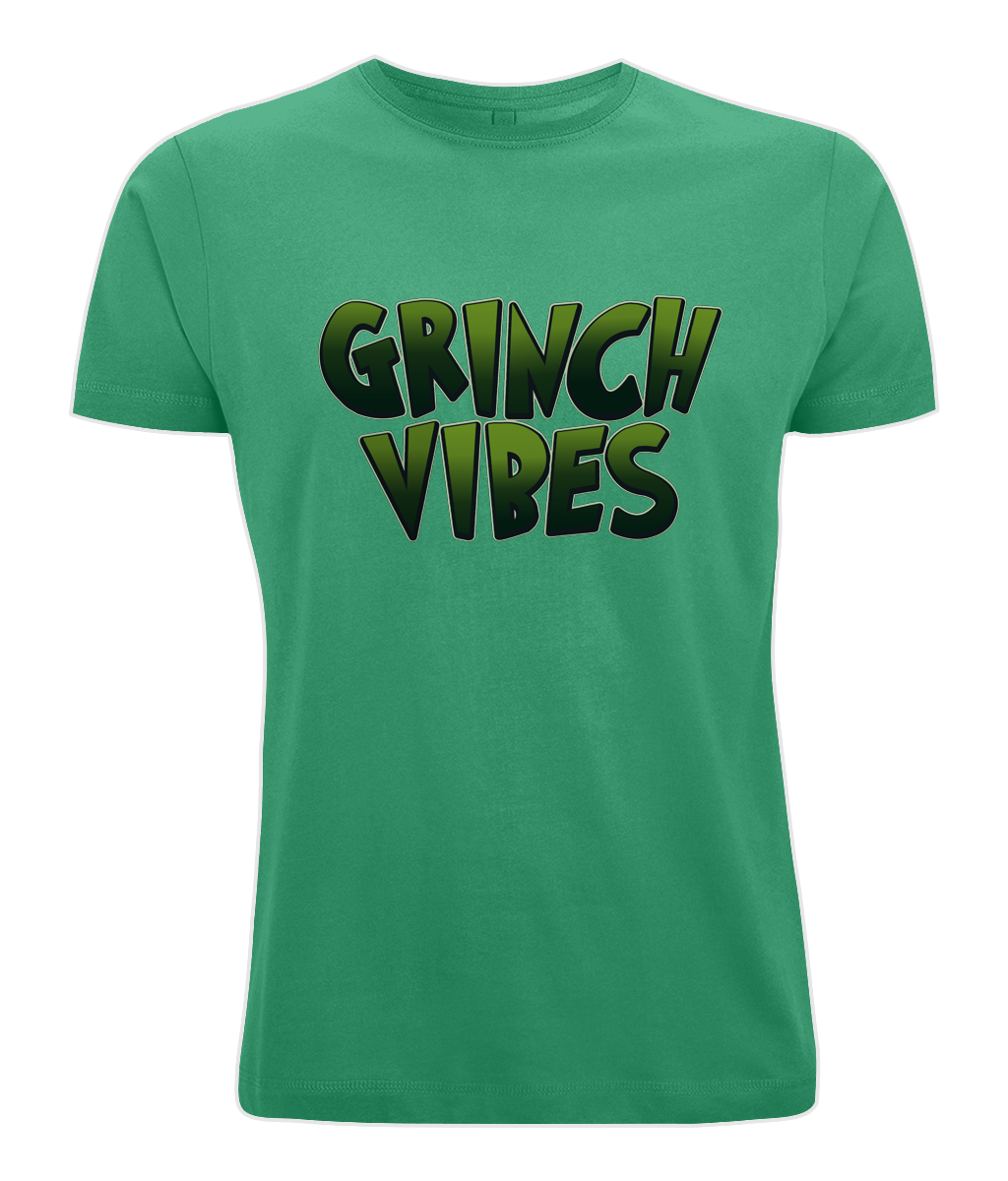 Christmas "Grinch Vibes" Men's Jersey Tshirt