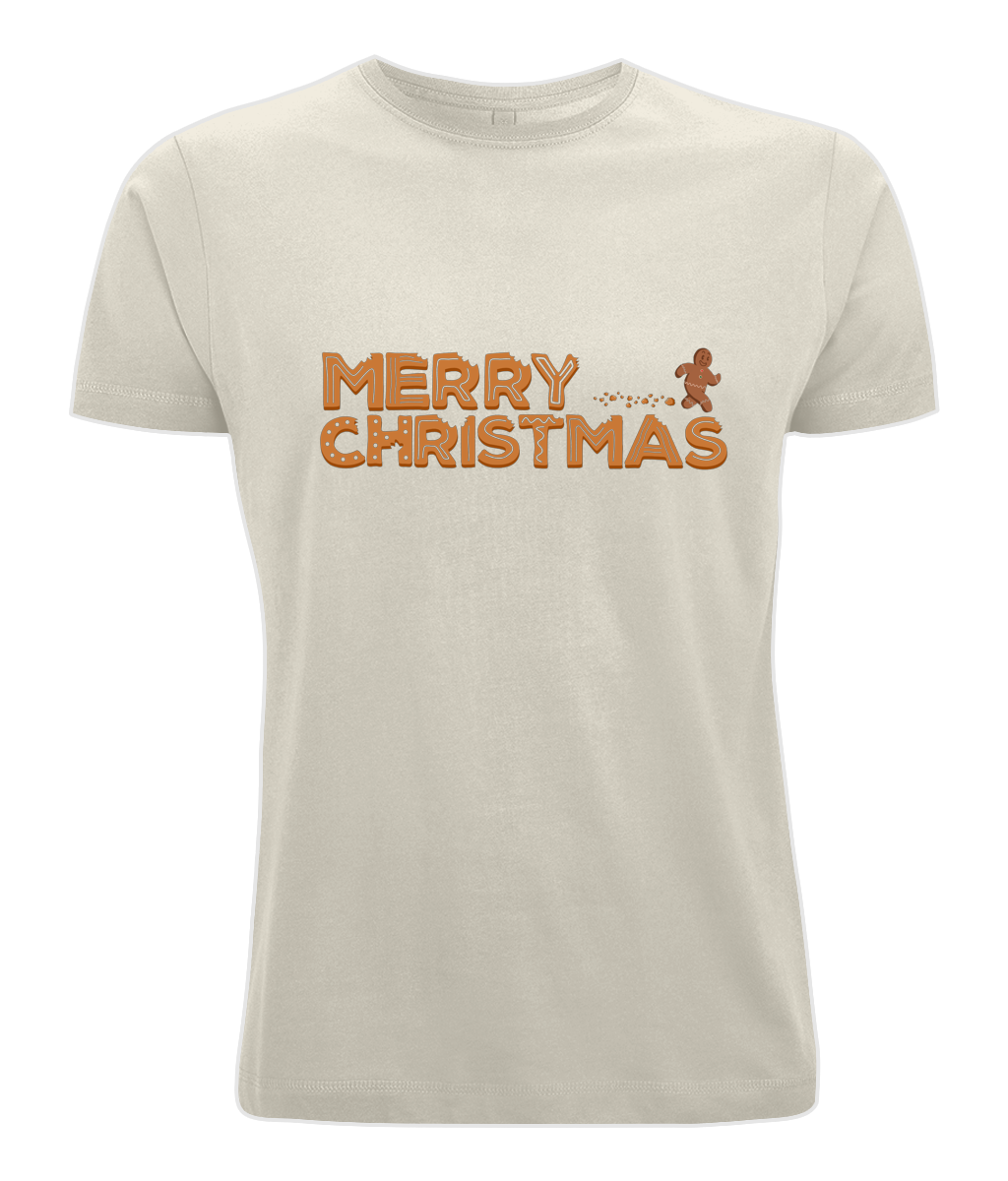 "Gingerbread Christmas" Men's Jersey Tshirt